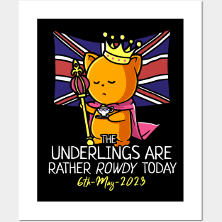King Charles III Coronation Street Party Rowdy Underlings Posters and Art